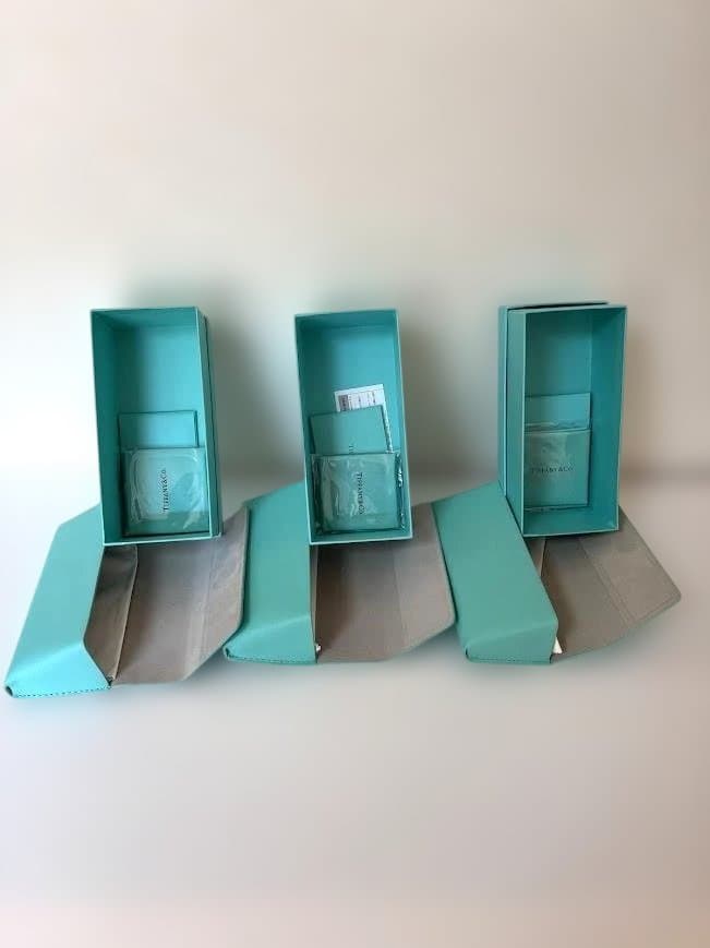TIFFANY　ティファニー　空メガネケース、空箱　3セット　新品自宅保存品