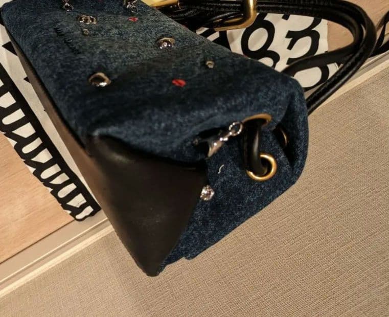 マークジェイコブス　ザトリンケット　チャーム　デニム　ミニデュアルバック　完売品