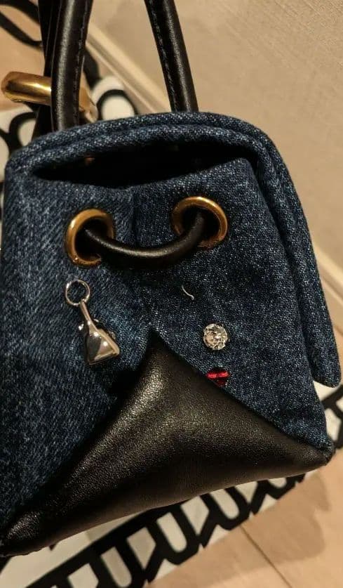 マークジェイコブス　ザトリンケット　チャーム　デニム　ミニデュアルバック　完売品