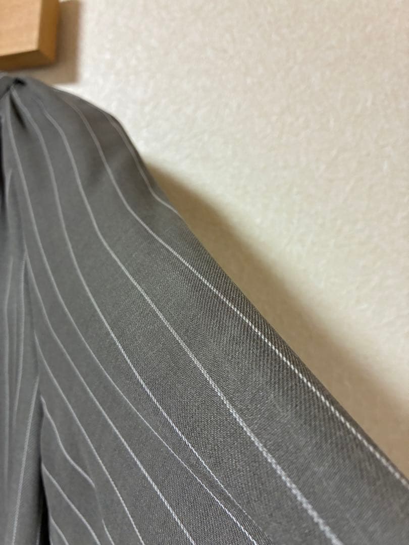 新品　ebureエブール　マナードストライプ　ボウタイ　ブラウス　38