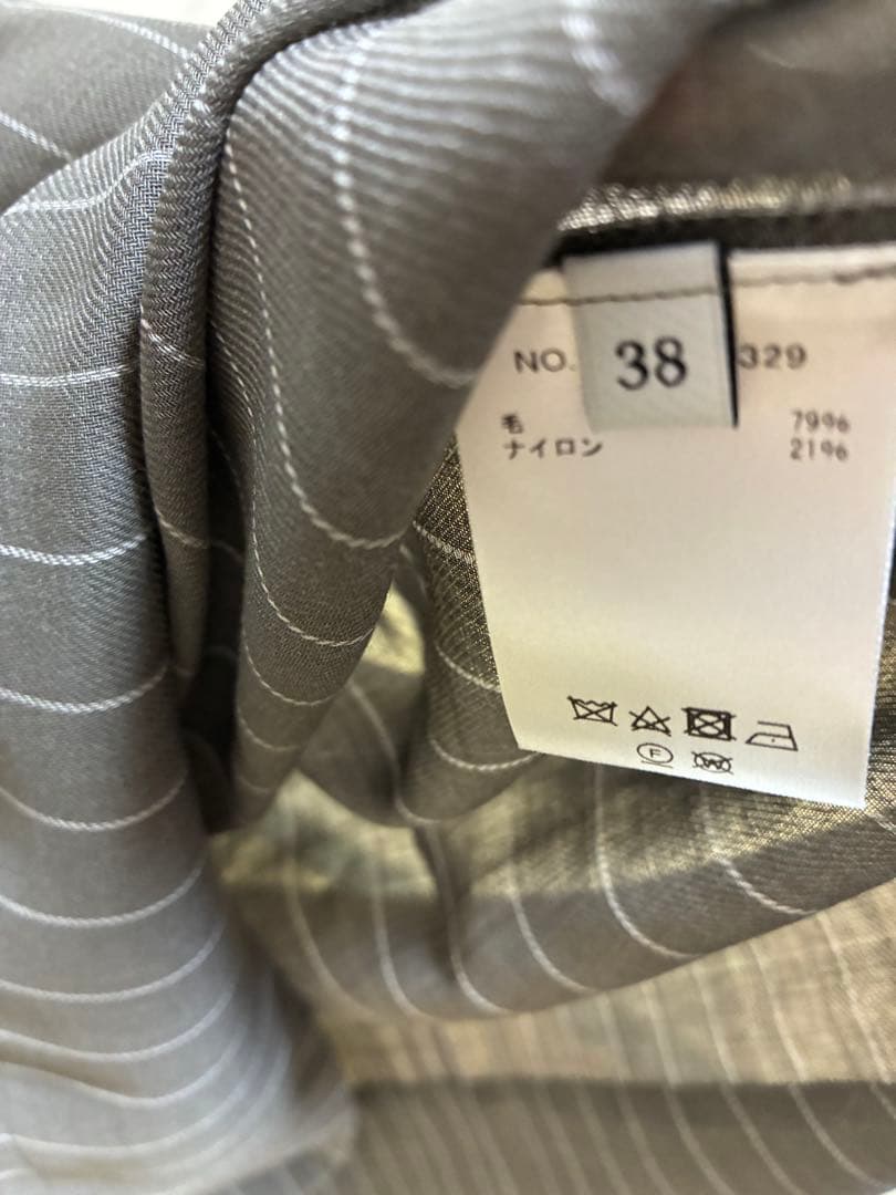 新品　ebureエブール　マナードストライプ　ボウタイ　ブラウス　38