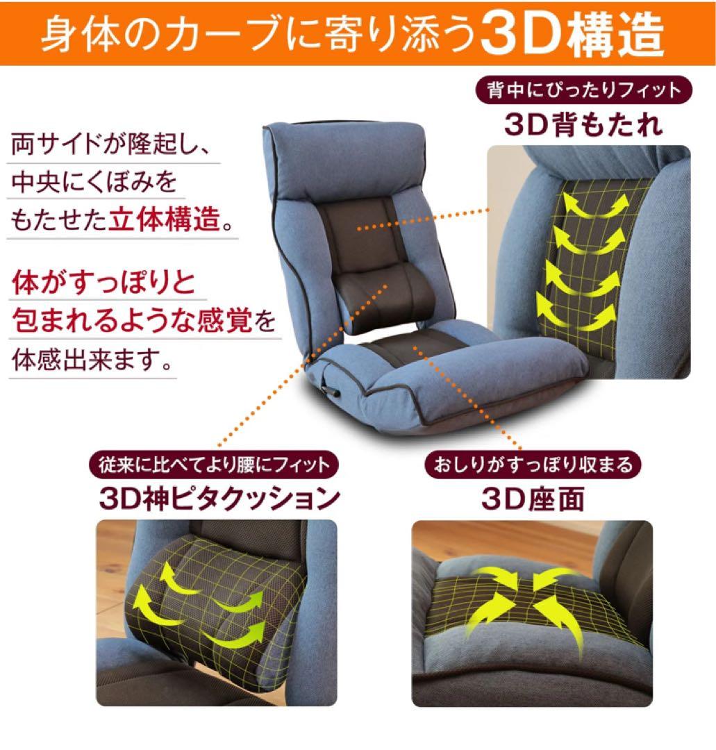 腰の神様がくれた座椅子　PLUS 品番：ZF1-ニール/ZF1-二ーカム
