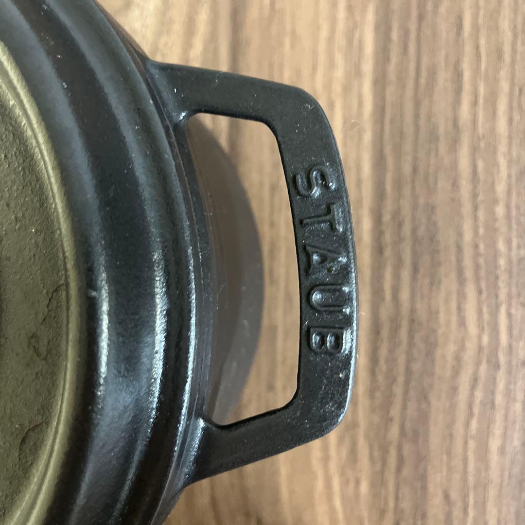 ストウブ ピコ・ココット ラウンド 20cm ブラック 鋳物ホーロー鍋