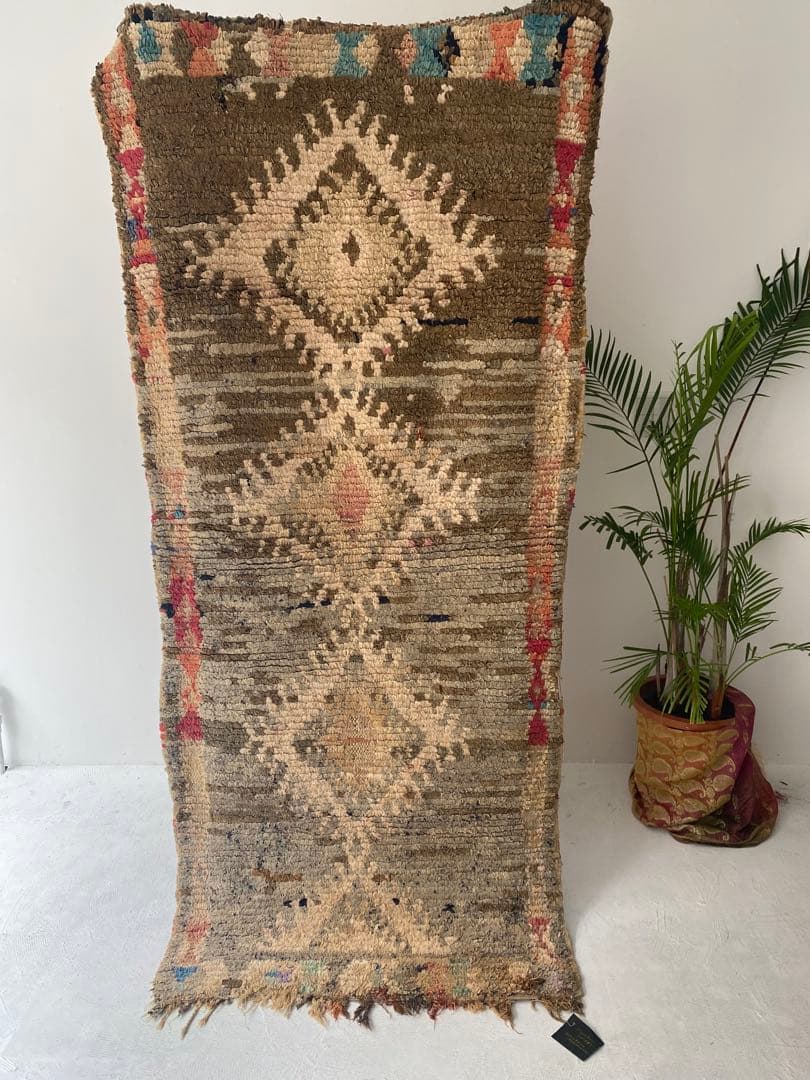 発*い様 モロッコ製 ボシャルウィット ラグ 手織り