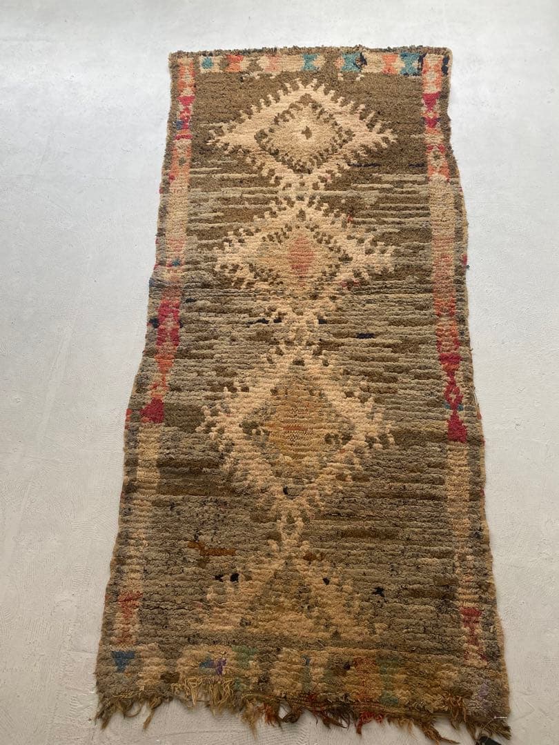 発*い様 モロッコ製 ボシャルウィット ラグ 手織り