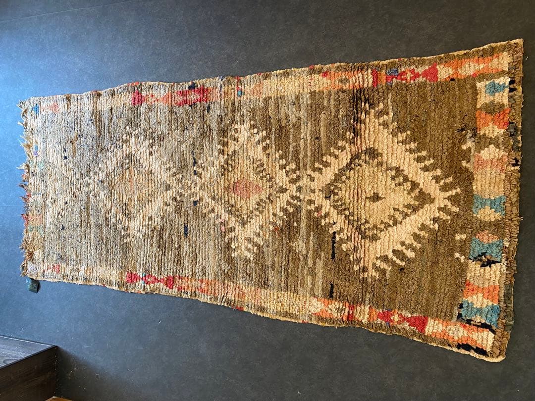 発*い様 モロッコ製 ボシャルウィット ラグ 手織り