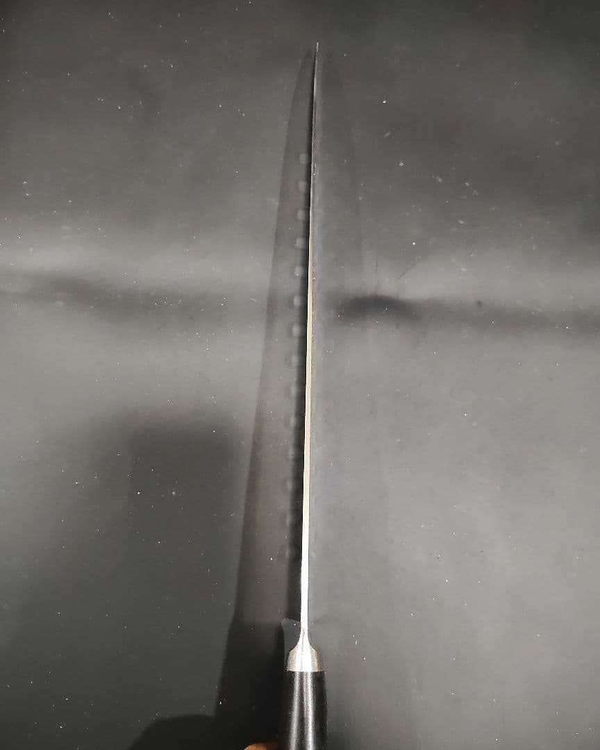 正広作 筋引き MV鋼 本焼 サーモン 270mm 牛刀 両刃 研ぎ済み