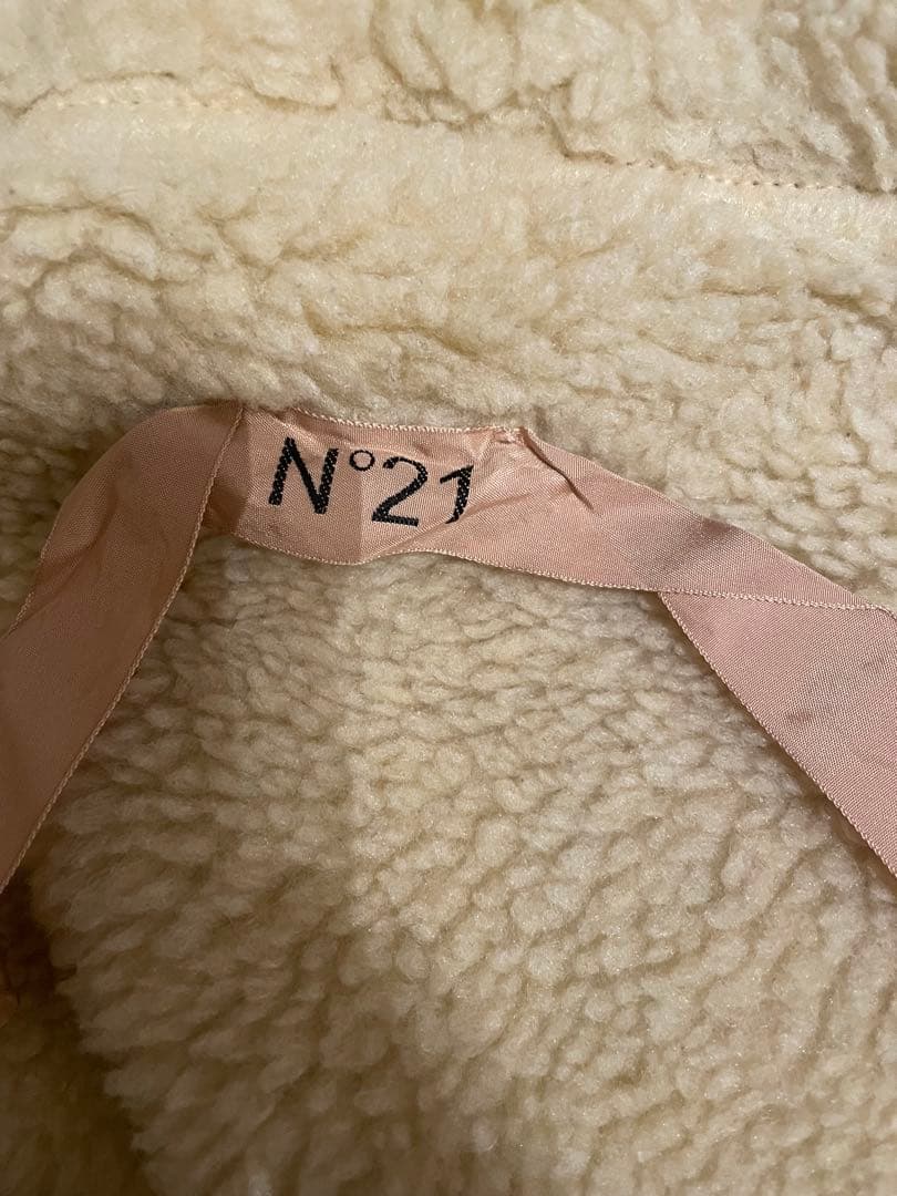 【美品】N°21 ヌメロヴェントゥーノ　裏起毛ボアジャンパー　ベージュ