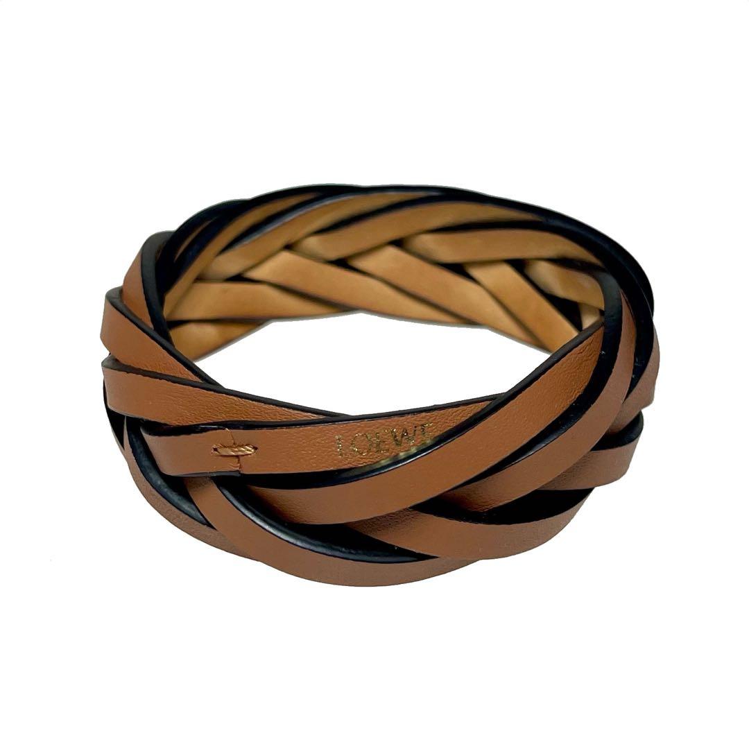 LOEWE ブレイデッド 編み込みバングル ブレスレット a579