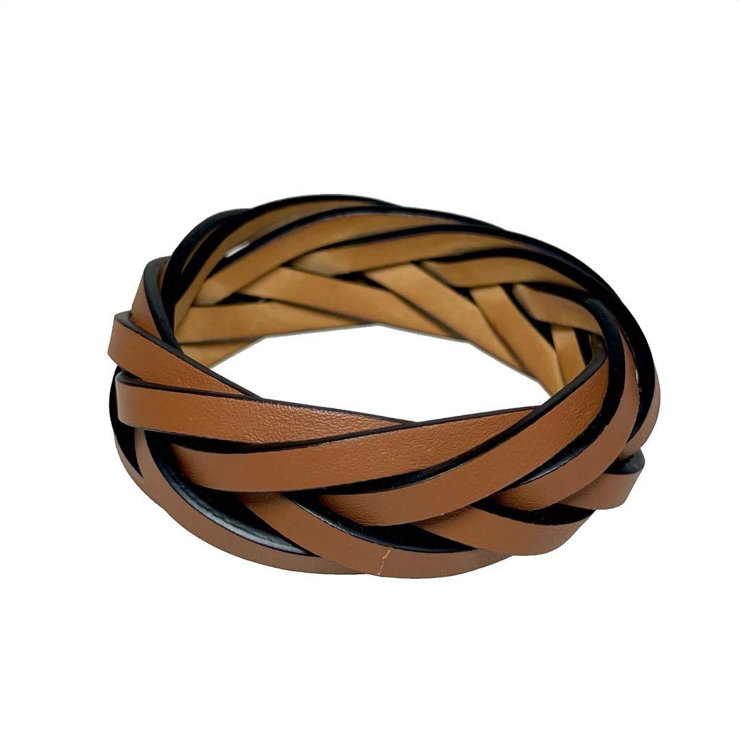 LOEWE ブレイデッド 編み込みバングル ブレスレット a579