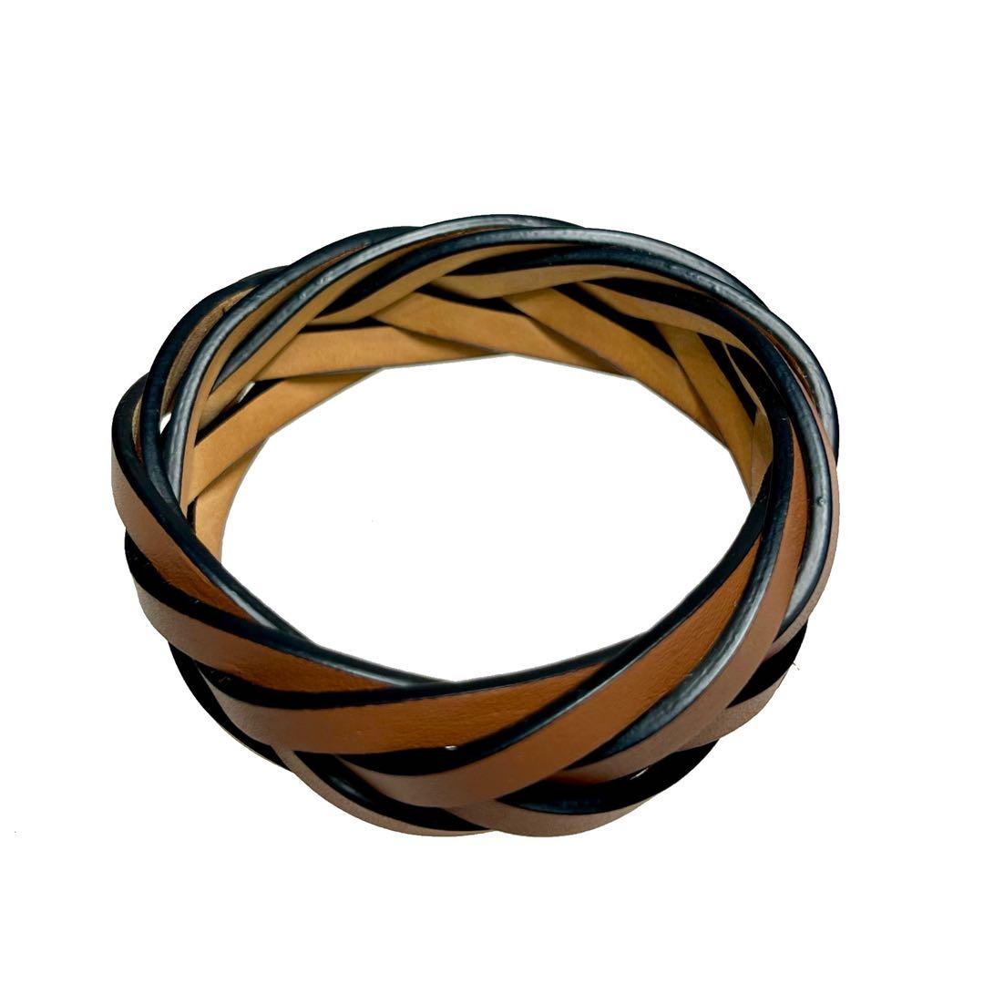 LOEWE ブレイデッド 編み込みバングル ブレスレット a579