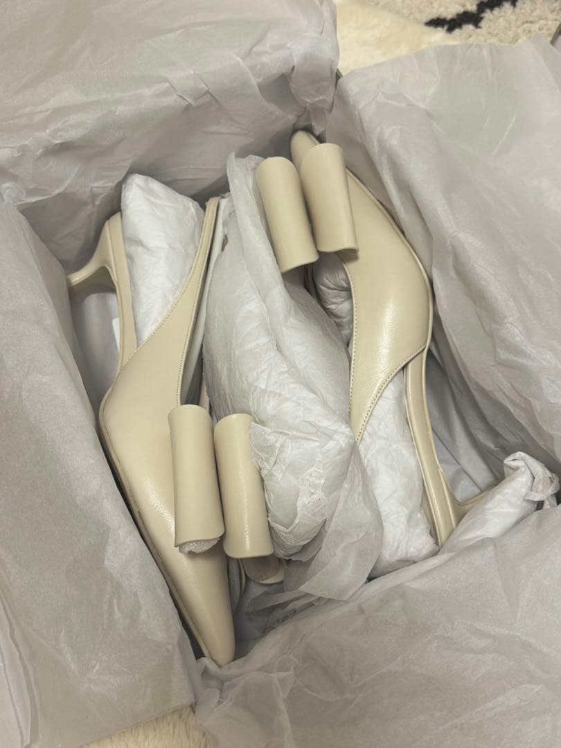 スナイデル　snidel ミュール　リボンモチーフサンダル