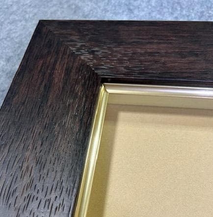 F20 額縁 ダークブラウン　アクリル入り