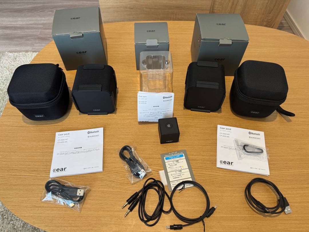 【即購入歓迎】cear pavé シーイヤーパヴェ黒×2、シーイヤーコア黒×1