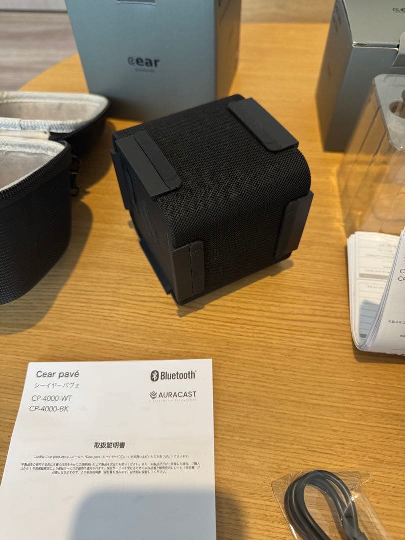 【即購入歓迎】cear pavé シーイヤーパヴェ黒×2、シーイヤーコア黒×1