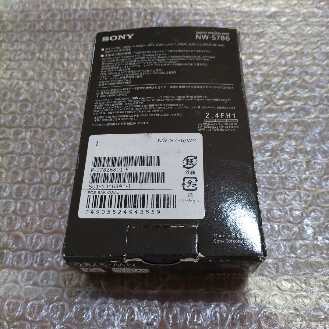 ソニーウォークマン NW−S786 管理ナンバー6454