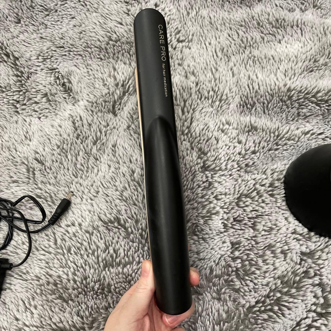 CARE PRO ヘアアイロン ブラック 充電スタンド付き