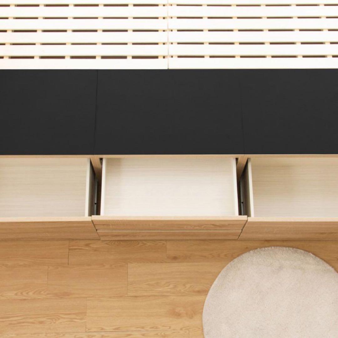 ひか⭐︎美品ニトリベッド シングルヘッドレスチェストベッドフレーム