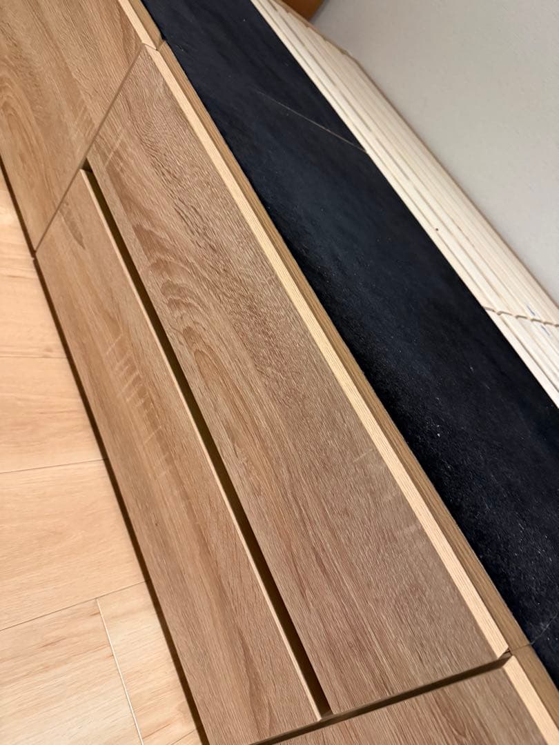 ひか⭐︎美品ニトリベッド シングルヘッドレスチェストベッドフレーム