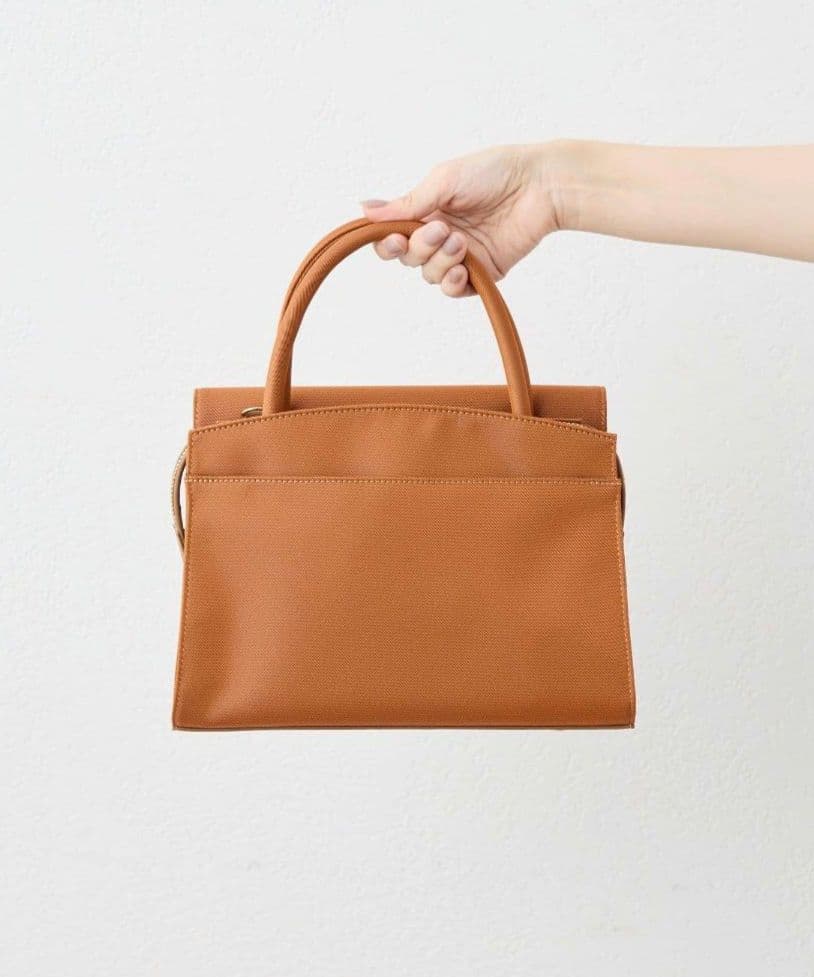 【ear PAPILLONNER】きれいめ撥水トートバッグS　オレンジ
