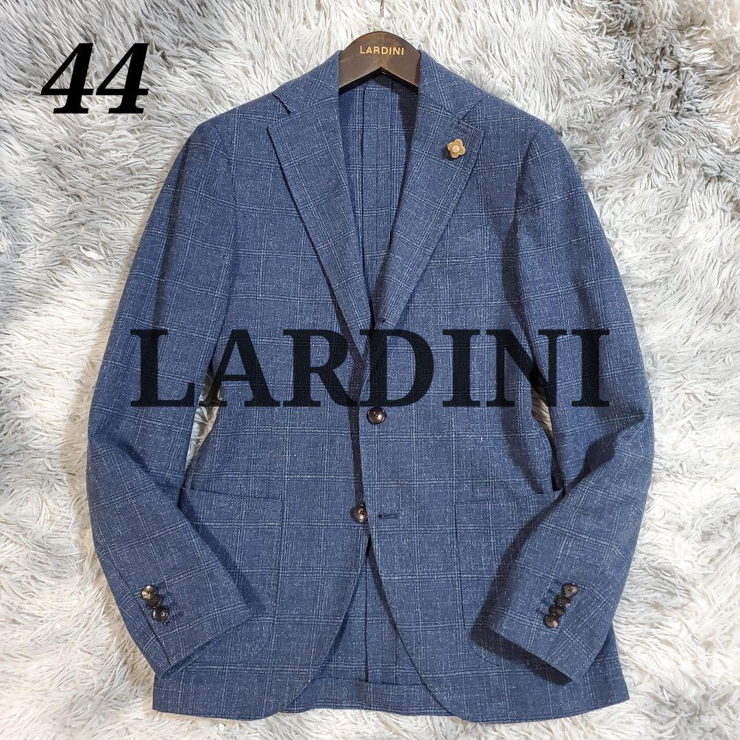 【良品】ラルディーニ　コットンリネンジャケット　近年タグ　ネイビー　44