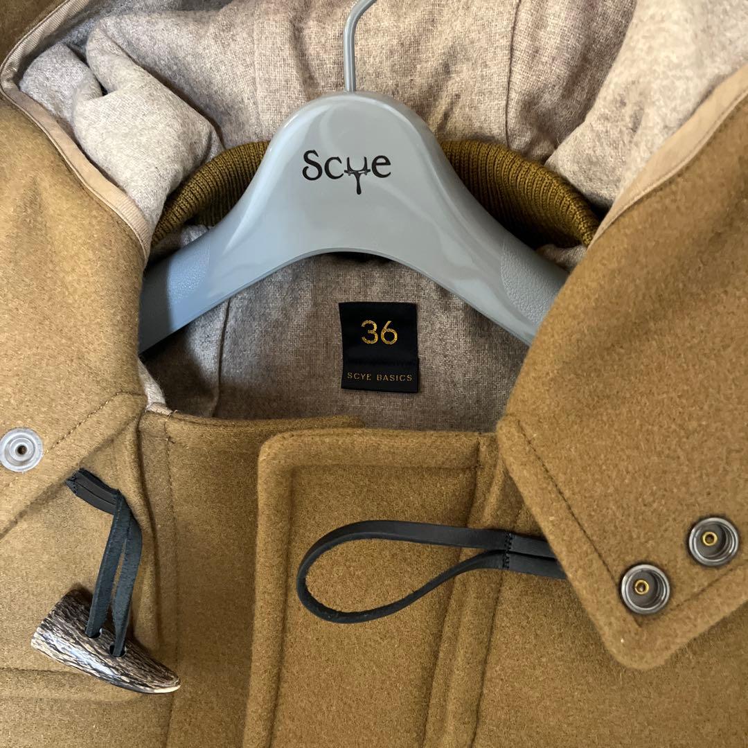 値下げ　未使用　SCYE サイ　ダッフルコート サイズ36 キャメル