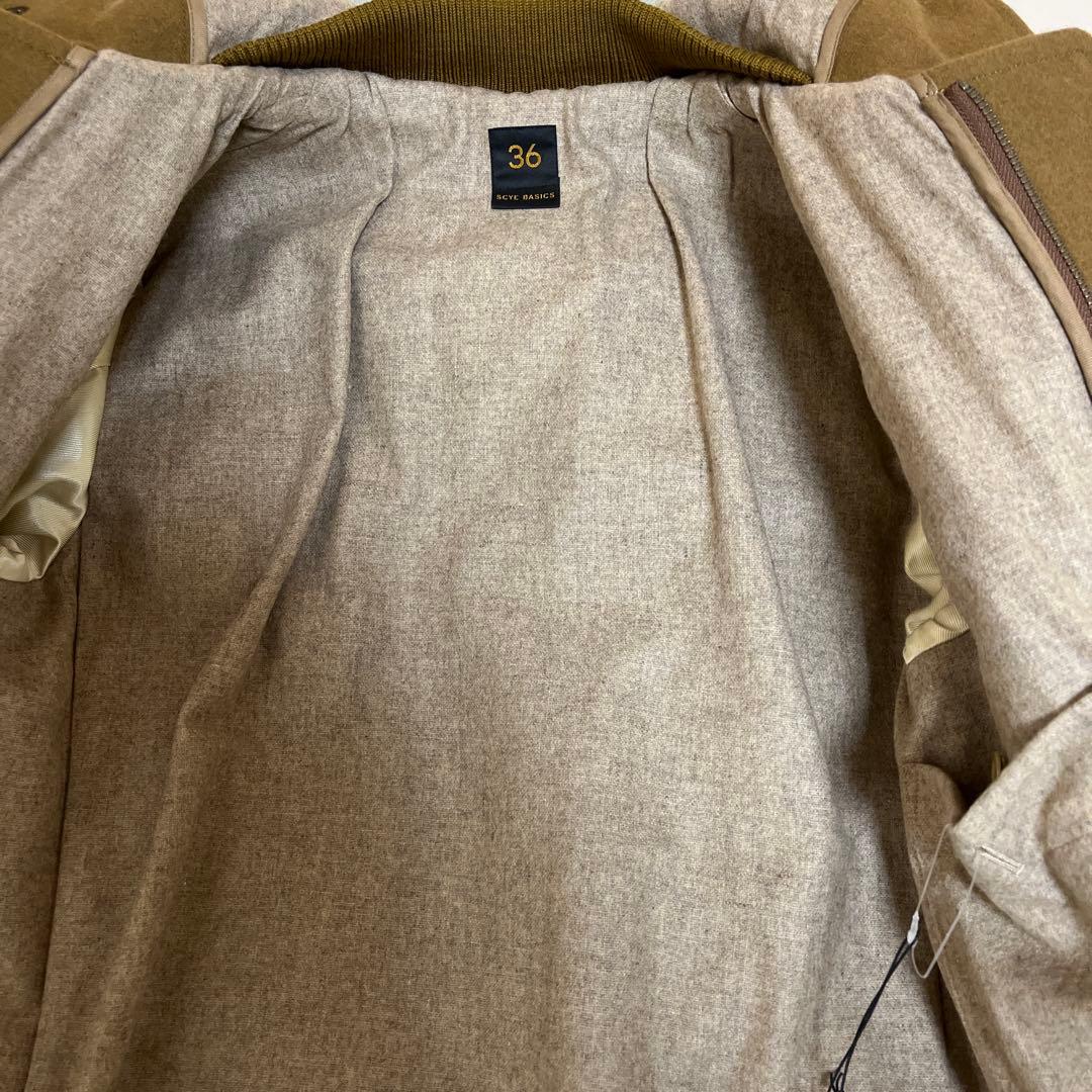 値下げ　未使用　SCYE サイ　ダッフルコート サイズ36 キャメル