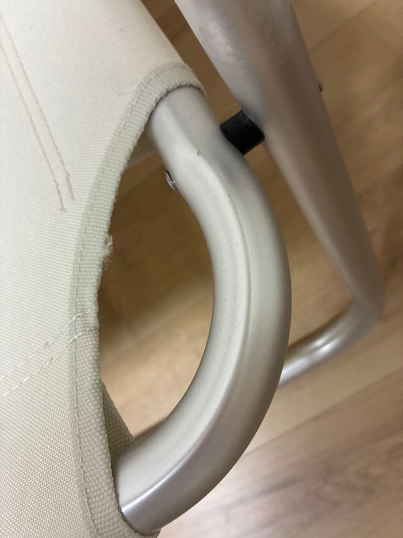 無印良品　アルミ　折りたたみ二人掛け　チェア