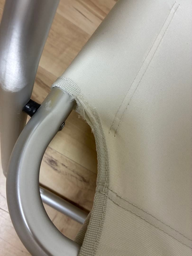 無印良品　アルミ　折りたたみ二人掛け　チェア