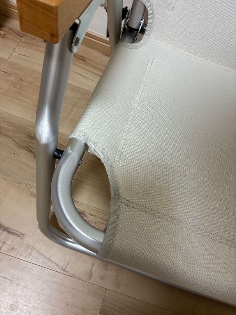 無印良品　アルミ　折りたたみ二人掛け　チェア