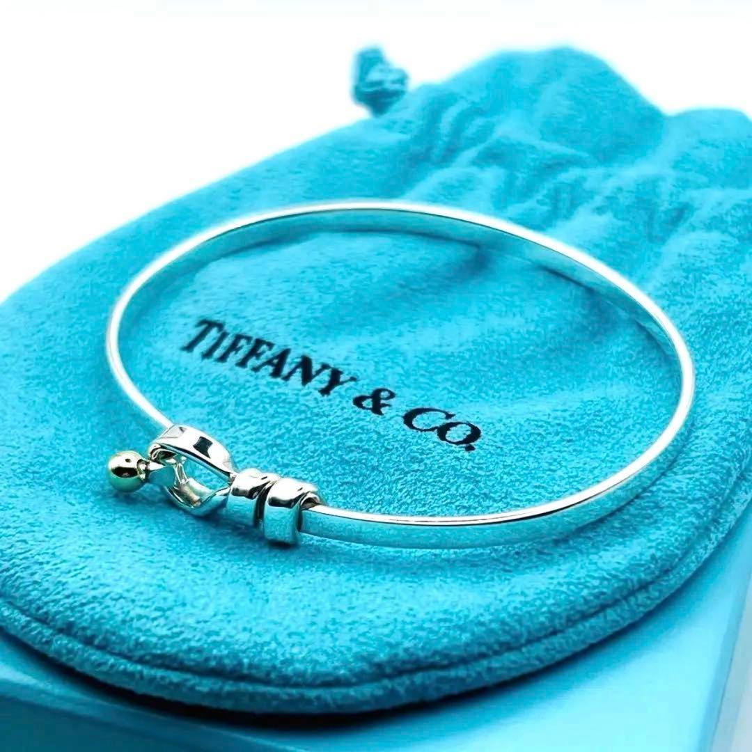 【極美品】ティファニー バングル フックアイ コンビ 925 750
