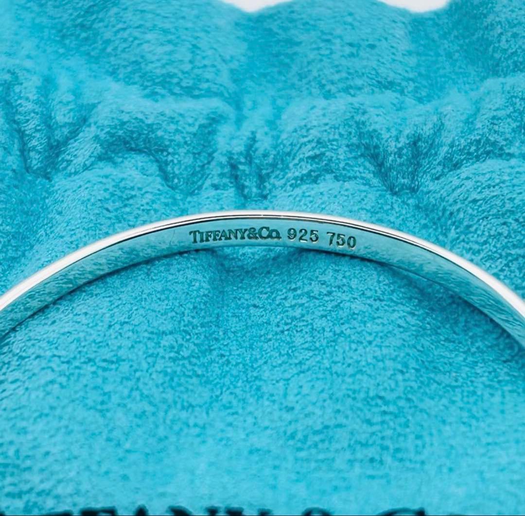 【極美品】ティファニー バングル フックアイ コンビ 925 750