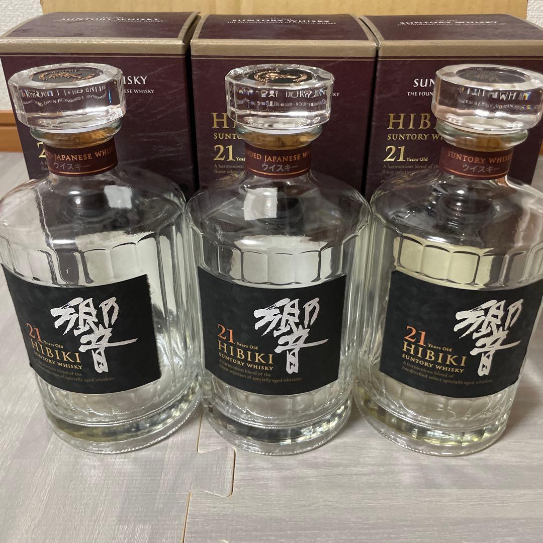 山崎18年・響21年空瓶、空箱6セット