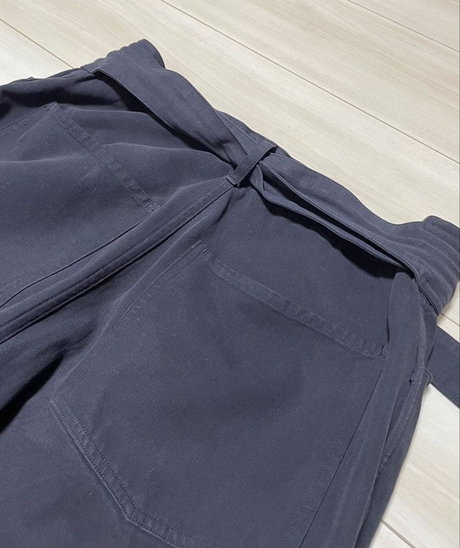 COMOLI 製品染めベルテッドパンツ NAVY 1