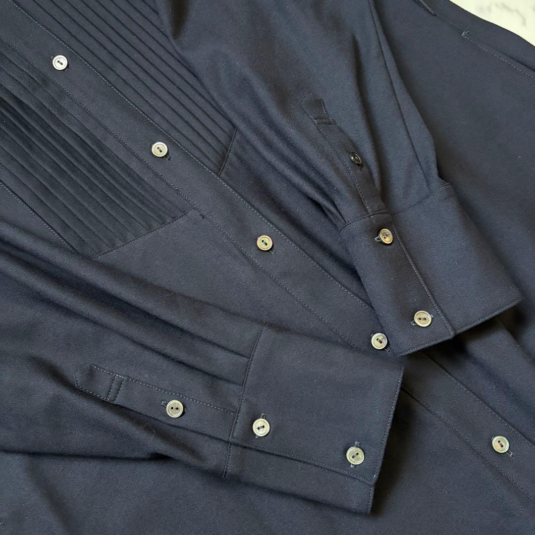 23区 CLASSY. 洗えるウールストレッチツイル ピンタック ワンピース