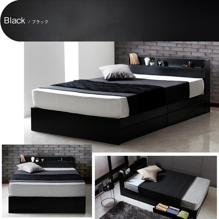 【R】ダブル　マットレスなし【収納あり】 送料込み！【ホワイト】