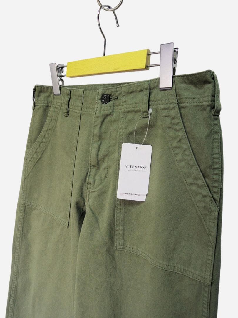新品 Spick and Span ルーズベイカーパンツ＊カーキ＊40