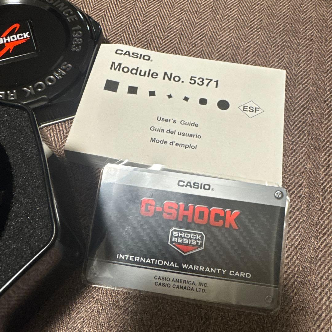 【中古品】G-SHOCK デジタル腕時計 ブラック/ブルー　GWN-1000B