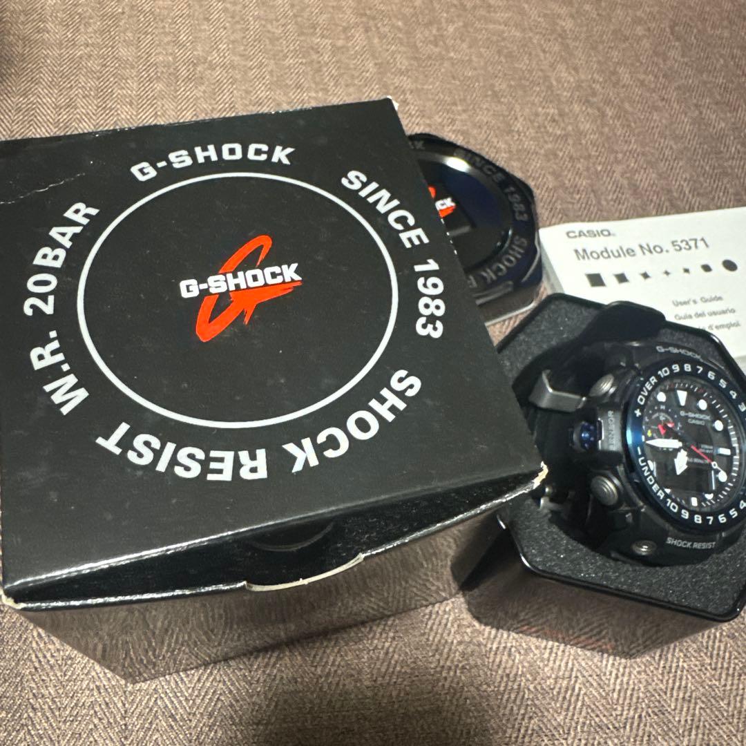 【中古品】G-SHOCK デジタル腕時計 ブラック/ブルー　GWN-1000B