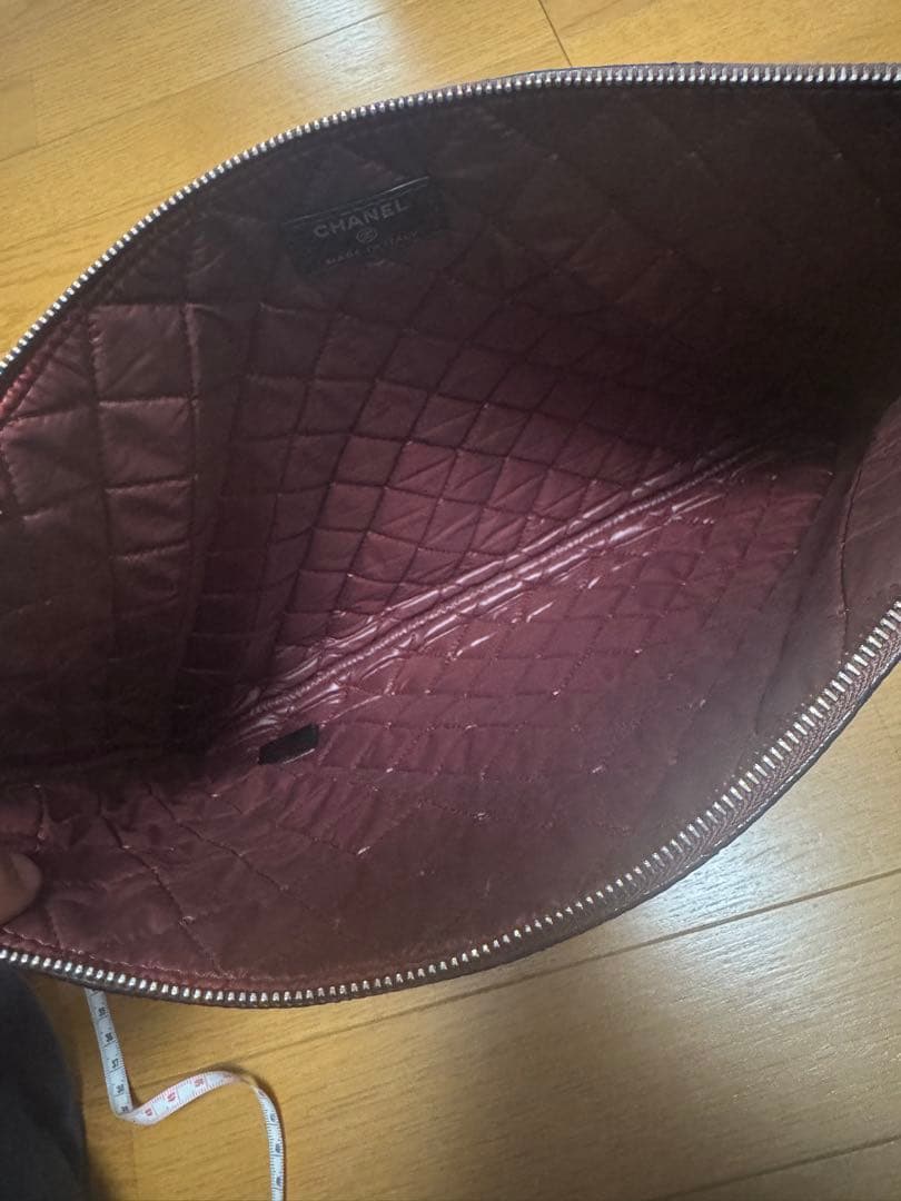 正規品CHANEL レザークラッチバッグ　美品　値下げ