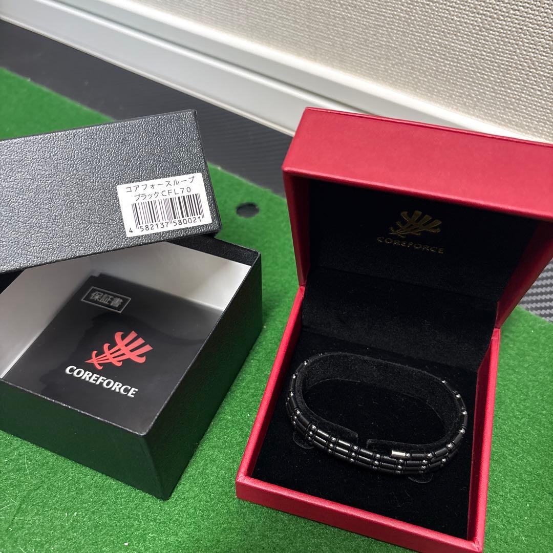 COREFORCE ブラックブレスレット 70cm
