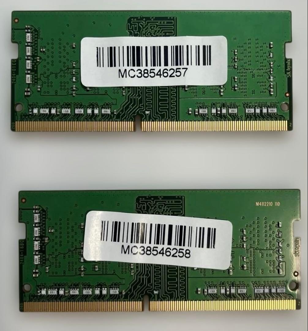 SK hynix 8GB DDR4 3200MHz メモリ 2枚セット