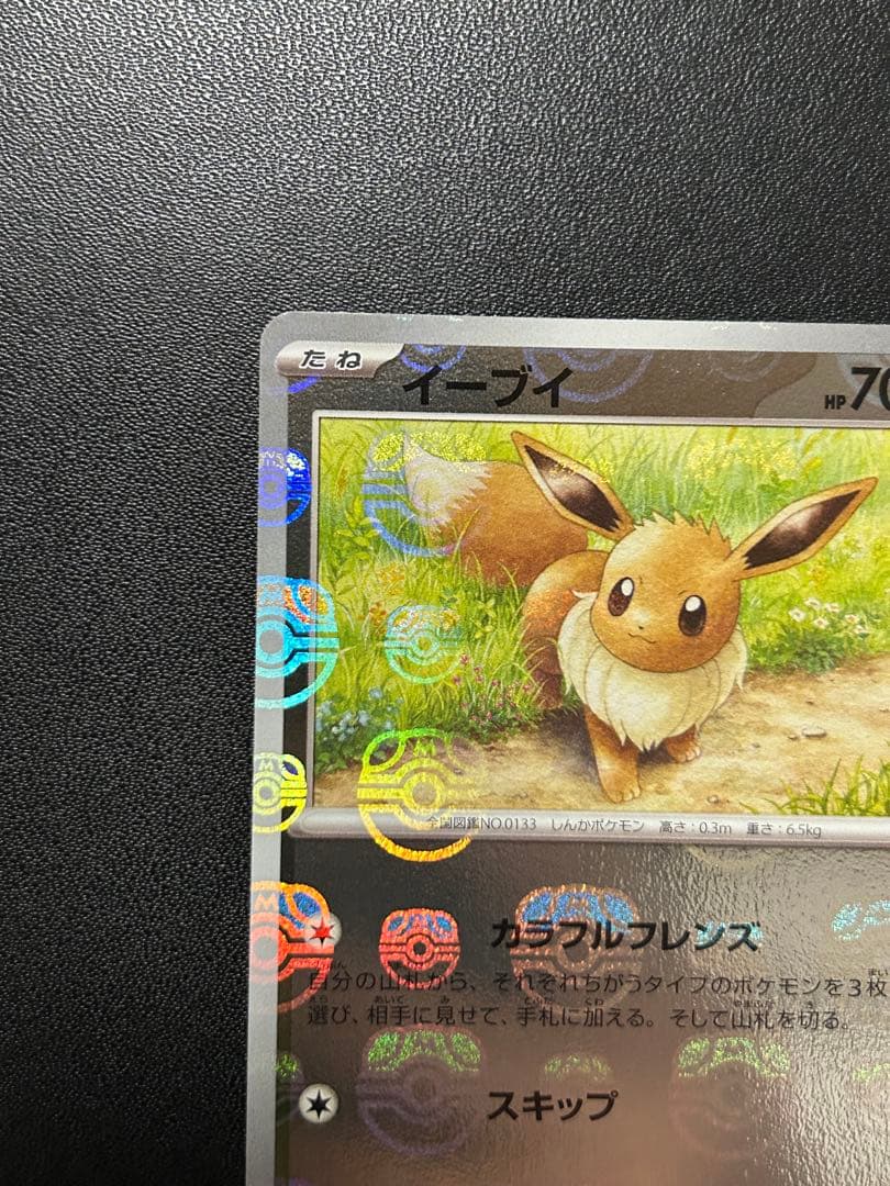 ポケカ　マスターボール　イーブイ　シャワーズ　サンダース　ブースター　4枚セット