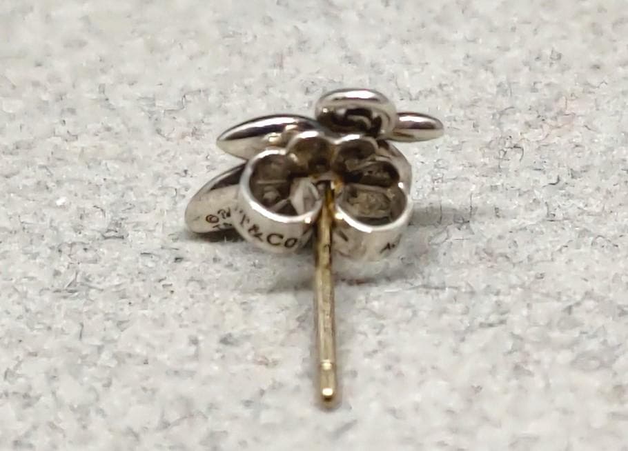 ティファニー　Ag925　オリーブリーフ　ピアス　片耳用　40514