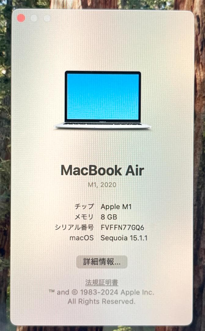 【送料無料】MacBook Air M1 2020 8GB 256GB