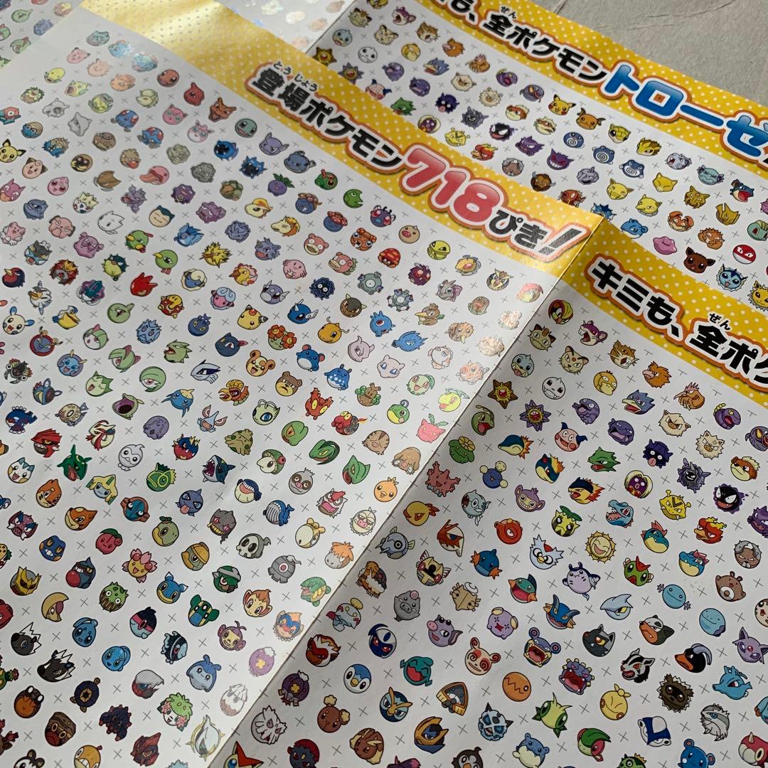 ポケモンバトルトローゼ　キャラクターリスト　2枚　ポケットモンスター　フライヤー