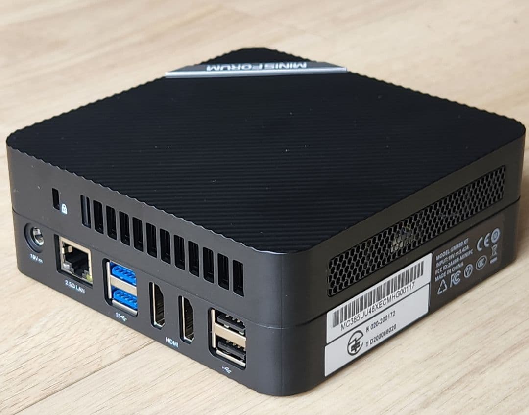 ミニPC MINISFORUM UM480XT/Ryzen7 4800H