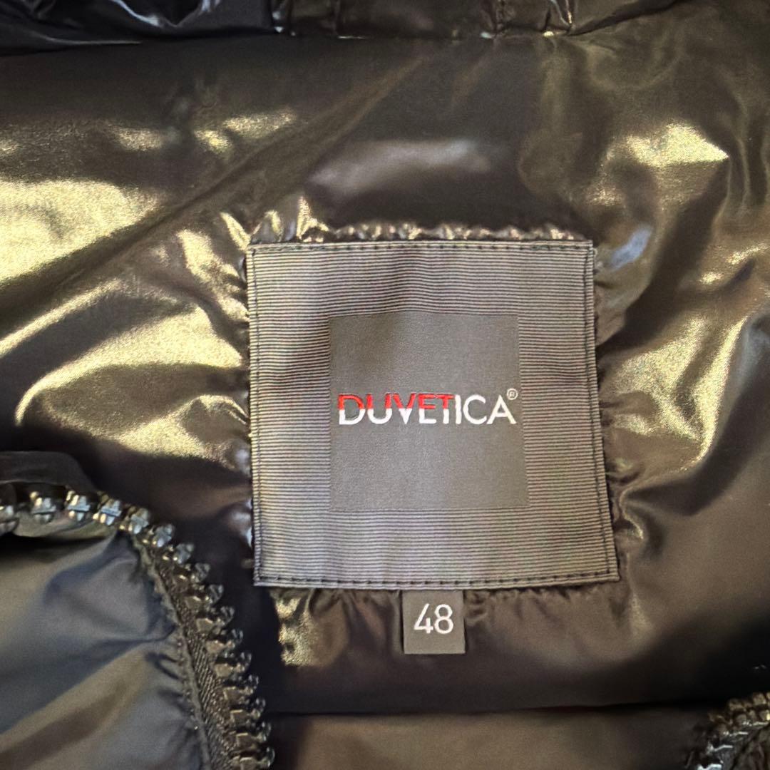 DUVETICA フード付きダウンベスト 48 ブラック