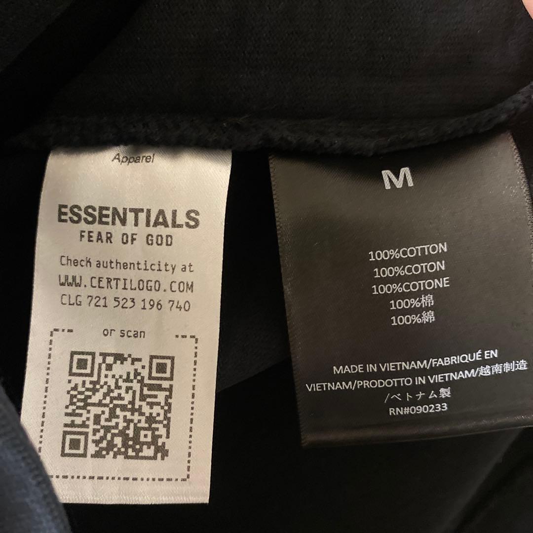 FEAR OF GOD ESSENTIALS ロンT長袖TスウェットM LXL黒