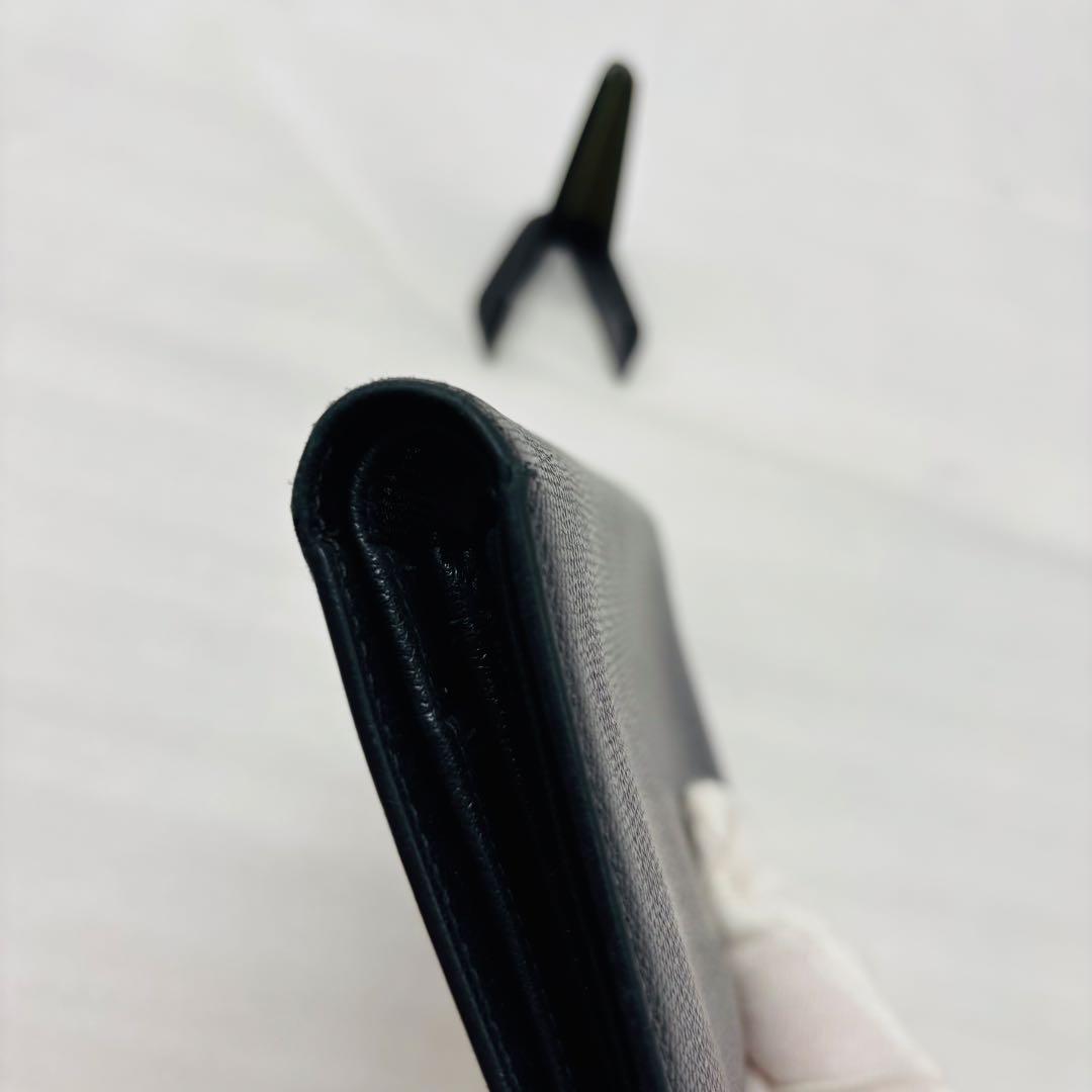 CHANEL シャネル　長財布　ココマーク　折り財布　レザー　ブラック